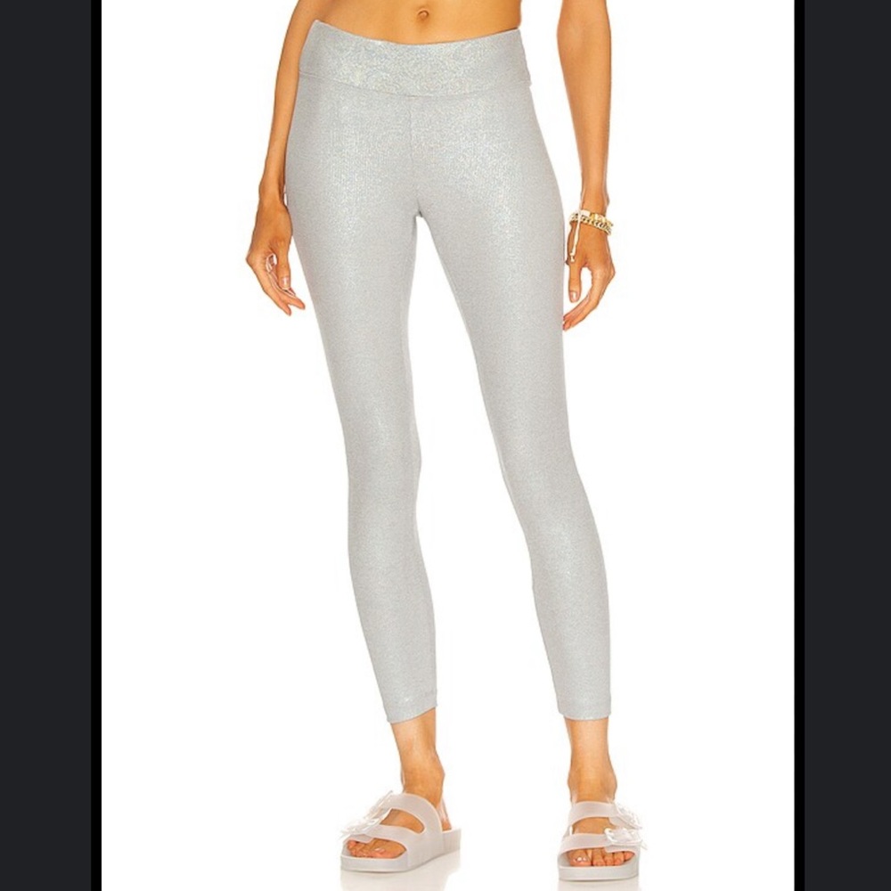 KORAL Drive High Rise Rib Legging in Abalone Shell XS